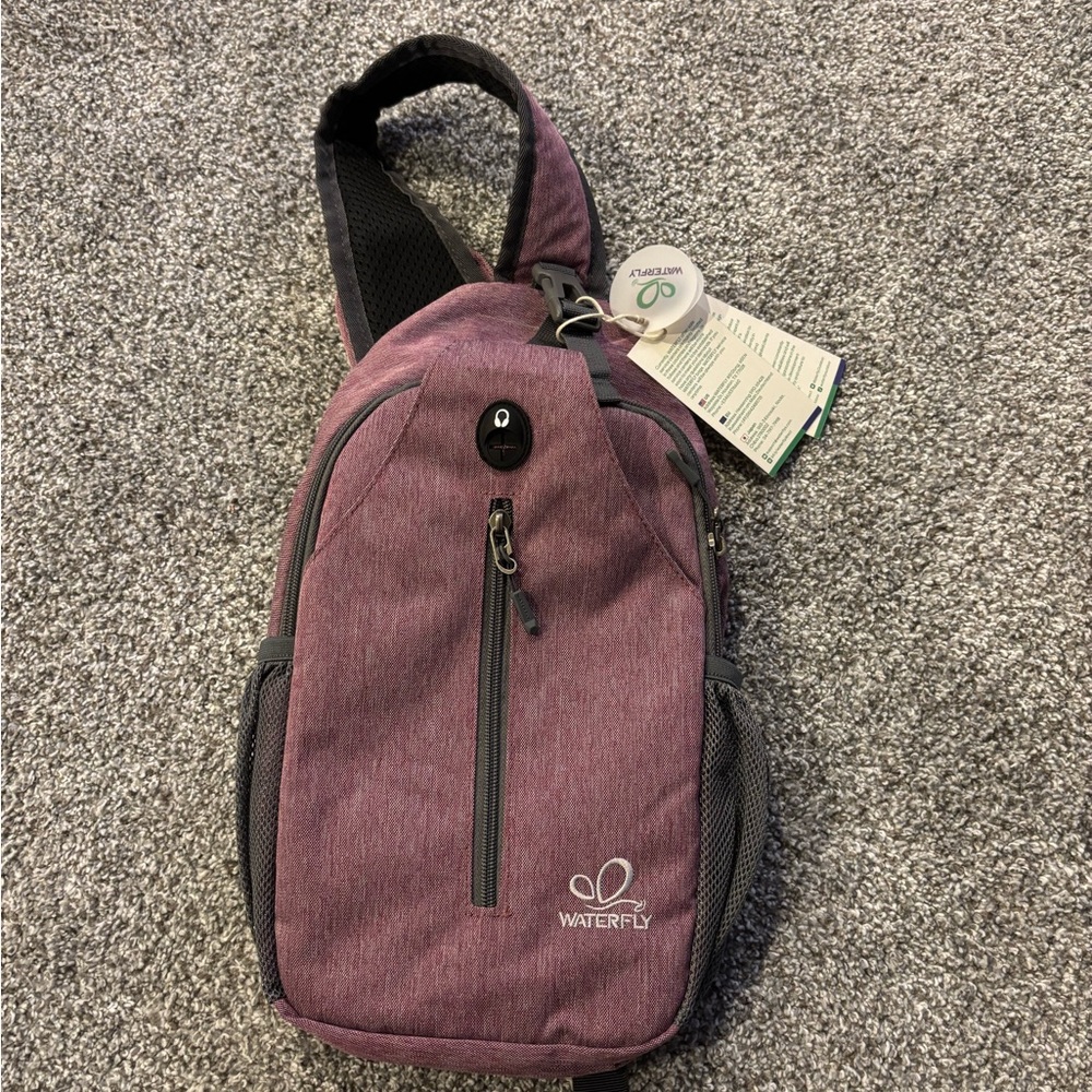 WATERFLY Purple Crossbody Sling Bag